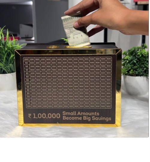 WOODEN MONEY SAVING BOX (100K)