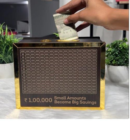 WOODEN MONEY SAVING BOX (100K)