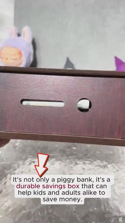 WOODEN MONEY SAVING BOX (100K)