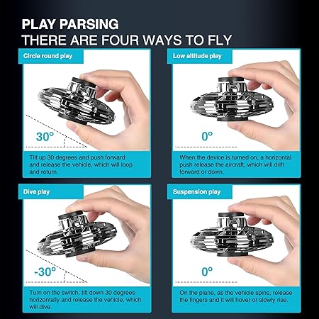 Hand Spinner I Fingertip Upgrade Flight I Mini UFO Drone Flying Spinner