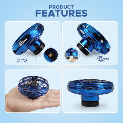 Hand Spinner I Fingertip Upgrade Flight I Mini UFO Drone Flying Spinner